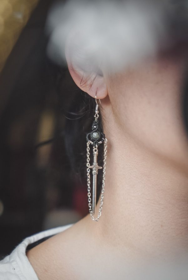 sigrun earrings with chains