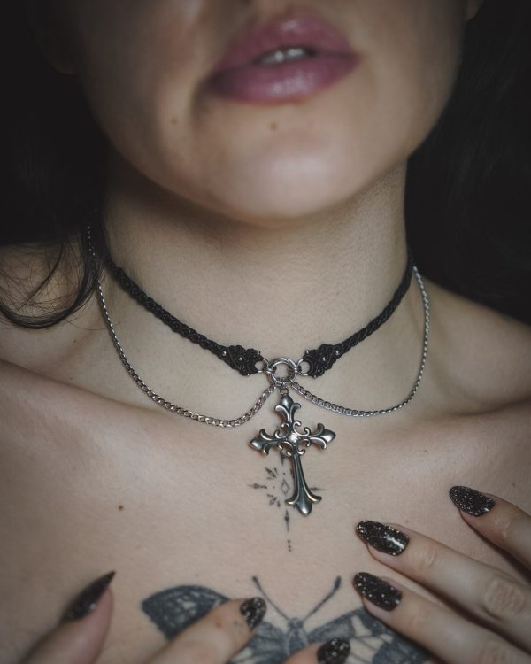 brigid necklace with a cross