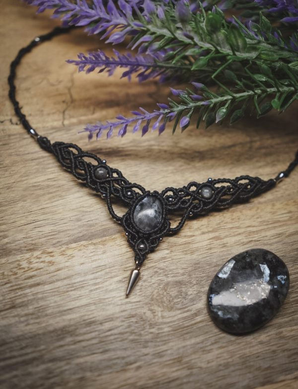 ananke necklace with stone